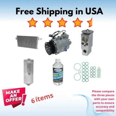 Compressor, Condenser & Valve A/C Fit Acura RSX 2002-2006 - Image 1 of 4