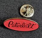 New Peterbilt Emblem Lapel Hat Pin Kenworth Mack Metal Silver/Red