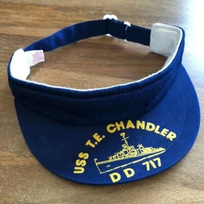 De colección USS TE DD 717 Marina Talla Única Correa SEGAL Visera Gorra Sombrero Fuerzas Armadas Foto 1 de 4