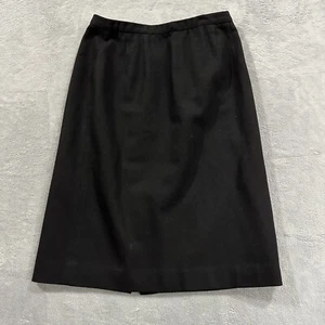 Country Clothes Pendleton 100 % Schurwolle Damen 12 Midirock schwarz formell Vintage - Bild 1 von 7