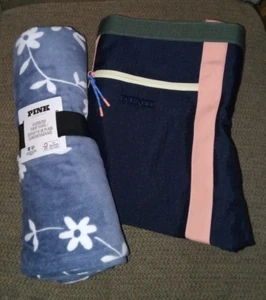 Victoria's Secret PINK Oversized Beach Swim Towel/Blanket & Weekender Tote Bag - Picture 1 of 3
