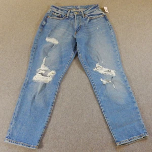 Old Navy Women Jeans 2 Petite W25 L26 Curvy OG Straight Mom High Rise Waist NEW - Picture 1 of 14