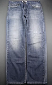 Men's 2010 Levi's 514 Jeans Slim Straight Distressed Medium Wash Size 36x32 - Picture 1 of 12