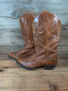 BOTAS WESTERN ROPER ARIAT Heritage punta en R de cuero para hombre talla 10.5EE - Imagen 1 de 5