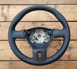 Volante de cuero nuevo para VW Volkswagen T5 Transporter Multivan 09-15 - Imagen 1 de 15