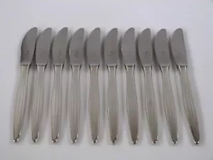 sk3/9 Wilhelm Wagenfeld WMF 4200 Atlanta 925er Silber 10 Messer - Bild 1 von 6