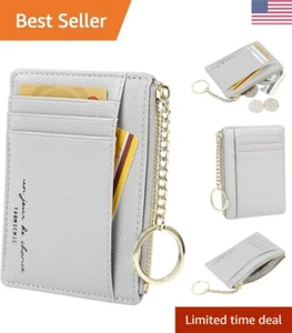 Premium Leather Card Holder Wallet - Securely Holds Cards, Cash, and Coins - Bild 1 von 7