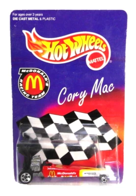 Coche de juguete Hot Wheels McDonalds Racing Team CORY MAC de colección Mattel 1996, nuevo Foto 1 de 2