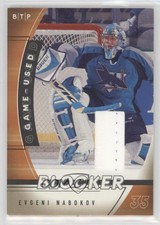 2002-03 ITG Be A Player Between the Pipes Game-Used Blocker Evgeni Nabokov #GB-3
