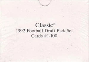 1992 Football Draft Pick Set (Classic, 1992) Brandneu & versiegelt! Terrence Howard, Smith - Bild 1 von 3