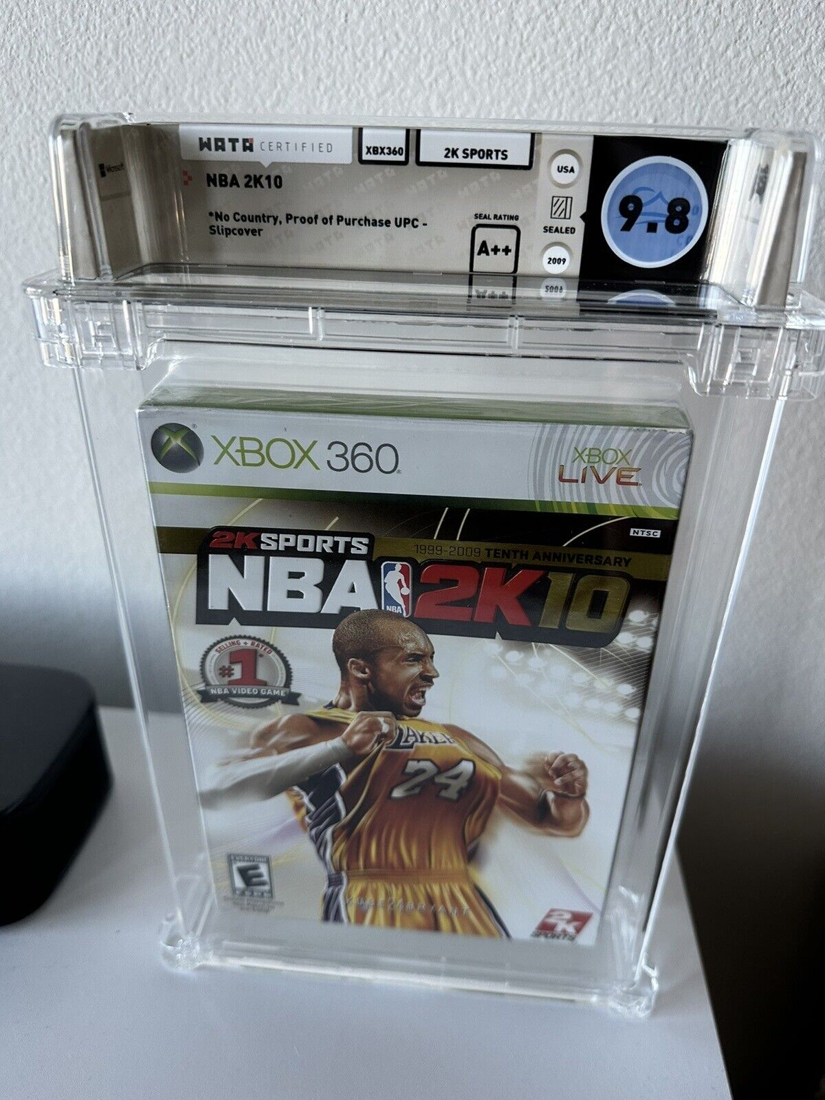 NBA 2K10 9.8 A++ WATA Xbox 360 Sealed First Print Kobe