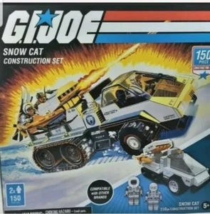 GI Joe Snow Cat Construction Set Snow Job Driver Figures Forever Clever Lego New - Picture 1 of 2