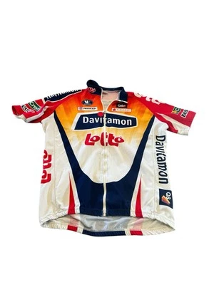 Camiseta deportiva de ciclismo Davitamon Lotto para hombre talla L naranja equipo Vermarc logotipo retro Foto 1 de 4