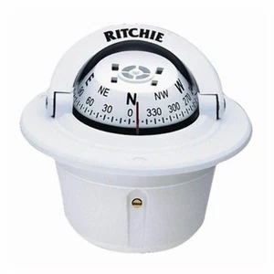 Ritchie Explorer Compass F-50W Flush Mount Designer White - Picture 1 of 8