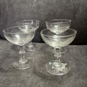Vintage Libbey Georgian 4” Champagne Coupe. Set Of 4 - Picture 1 of 6