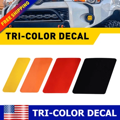 Calcomanía adhesiva tricolor a rayas Toyota para TRD Tacoma 4Runner Tundra/Tantu Super Foto 1 de 4
