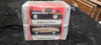 2 Yat Ming Road Signature 1:32 Studebaker 1958 Golden Hawk 1950 Champion New - Image 1 of 4