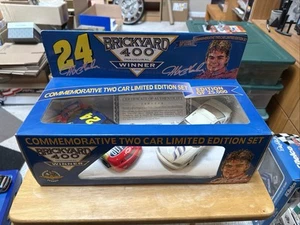 Jeff Gordon Brickyard 400 Limited Edition Monte Carlo 2 Car Set Brookfield Guild - Picture 1 of 9