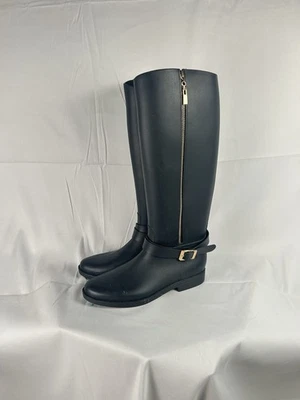 Dirty Laundry Black Knee High Boots with Gold Toned Hardware Size 9 - Image 1 of 4
