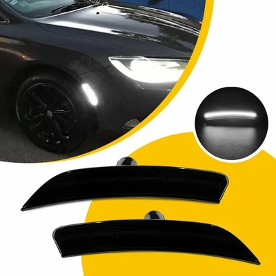 Para Chrysler 2015 2016 2017 ahumado 200 lentes estilo óptica LED luces de señalización laterales Foto 1 de 4
