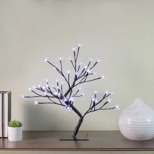 Árbol Artificial Flor Sakura Japonesa Iluminado LED Blanco Northlight 18" - Imagen 1 de 5