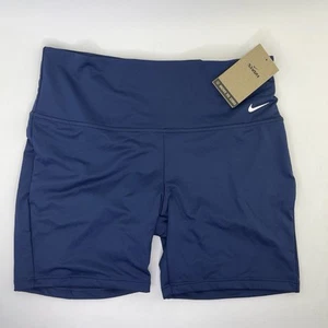 Nike Performance Kick Swim Navy Blue Bike Shorts 6" Inseam Women's Sz Large - Picture 1 of 8