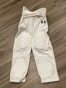 Under Armour Football Pants Game Day Integrated Men Size S Small White Padded - Picture 1 of 5