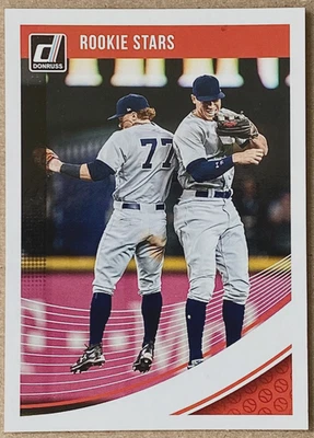 2018 Panini Donruss Baseball #201 Aaron Judge / Clint Frazier New York Yankees - Imagem 1 de 2