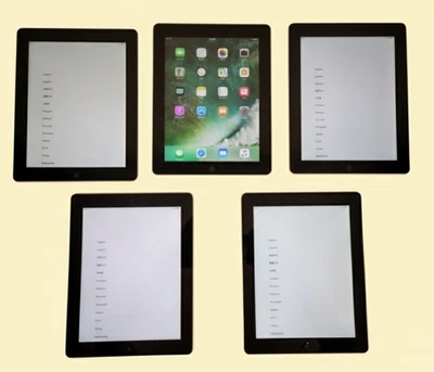 Lot of 5 Apple iPad 9.7" 4th Gen A1458 Wi-Fi Only 16GB Unlocked - "Grade C" - Image 1 of 4