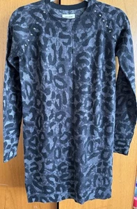 Vestido para niñas Zadig & Voltaire gris/negro 100 % lana talla 14 años - Imagen 1 de 14