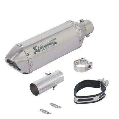 For Yamaha YZF R6 2006-16 Slip On Exhaust Tips Tail Muffler 370mm Mid Link Pipe Foto 1 de 4