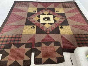 Vintage Donna Sharp King Patchwork Quilt und Kissenbezüge - Bild 1 von 8
