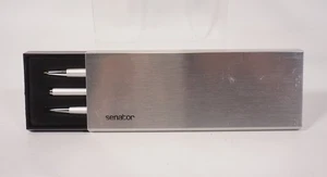 Vintage 3-tlg. Senator Design Schreibset Silberoptik Bleistift Kugelschreiber  - Bild 1 von 5