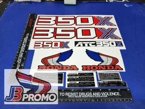 1985 HONDA ATC 350X fender frame light STICKER DECALS 85 86 fenders warning hrc - Picture 1 of 1