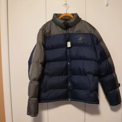 Chaqueta acolchada de invierno Beverly Hills Polo Club XL gris/azul nueva Foto 1 de 4
