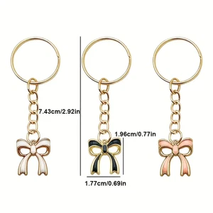 Beautiful Enamel Bow KeyChain Bag / Purse Charm / Backpack Charm Choose Color - Picture 1 of 7