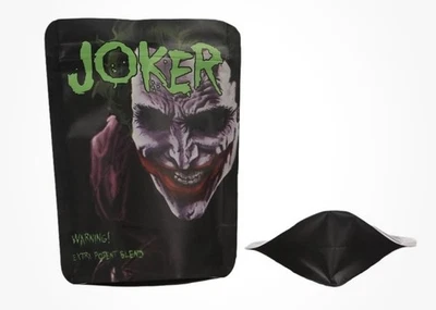 Premium 100-Pack 3.5g Mylar Bags - Joker. Resealable, Simplified & Convenient - Image 1 of 3