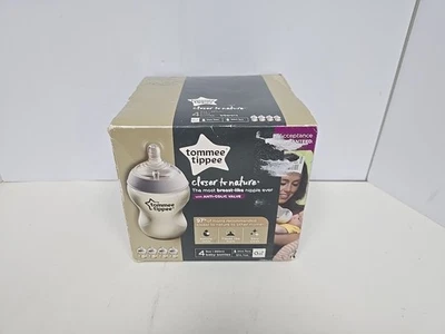 Tommee Tippee Closer to Nature Baby Bottles, 9oz, 4 Pack NEW IN BOX - Image 1 of 4