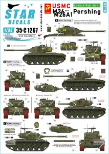 Star Decals 1/35 USMC M26/M26A1 Pershing Korean War 1950-53 35c1267 - Picture 1 of 3