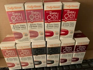 Sally Hansen Salon Insta Gel Strips LOT OF 10 ASSORTED - Picture 1 of 1