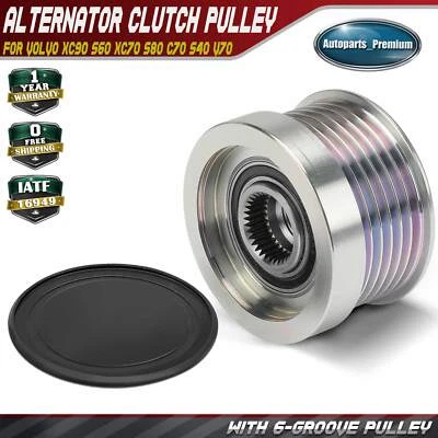 Polea embrague alternador para Volvo XC90 S60 XC70 S80 C70 S40 V70 6 ranuras CCW Foto 1 de 4