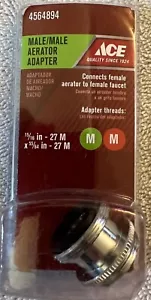 Ace Male/Male Aerator Adapter 4564894 NEW - Picture 1 of 7