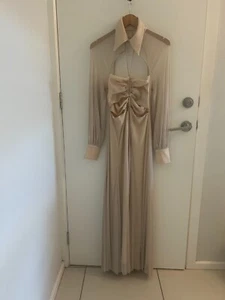 ALICE MCCALL SUNSET KISS MIDI DRESS Size 12 bnwt chai latte colour (k108 - Bild 1 von 6