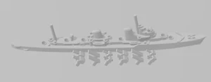 Tashkent - 1939 Variant - Russian Navy - Rotating Turret - Wargaming - Naval Min - Picture 1 of 3