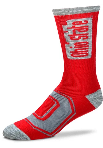 Ohio State Buckeyes OSU NCAA FBF Crush Men's Deuce Crew Socks *Large Cover