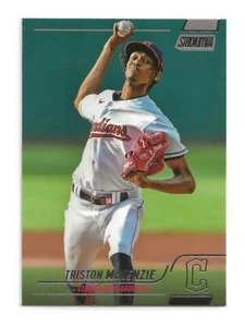 Triston McKenzie 2022 Topps Stadium Club Base Card Cleveland Guardians (#193) - Bild 1 von 2