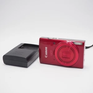Canon Powershot Elph 190 IXY 190 20MP Digital Camera Red From Japan - Picture 1 of 3