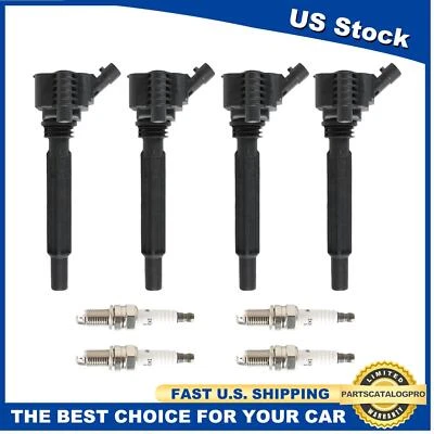 4pcs Ignition Coil + 4pcs Iridium Spark Plug For 2013-2016 Dodge Dart L4 1.4L Foto 1 de 4