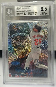 Rafael Palmeiro 1998 Flair Showcase fila 1 colección Legacy 093/100 #88 BGS 8,5 - Imagen 1 de 2