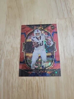 2022 Select KHALIL SHAKIR Red Disco Prizm /49 #99 Rookie RC Buffalo Bills SP - Image 1 of 4